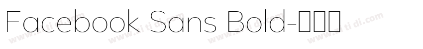 Facebook Sans Bold字体转换